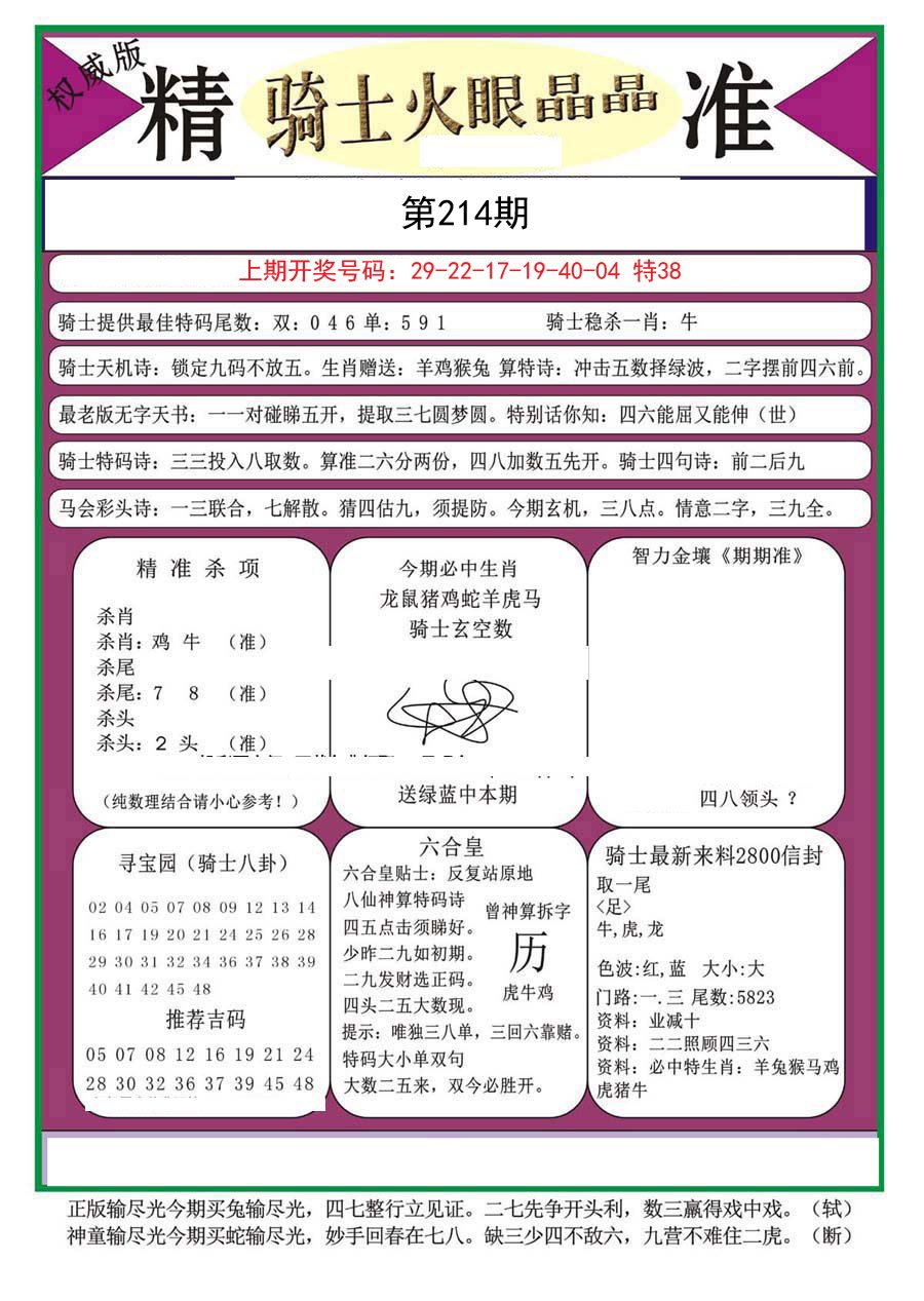 2024214期骑士火眼晶晶（正）