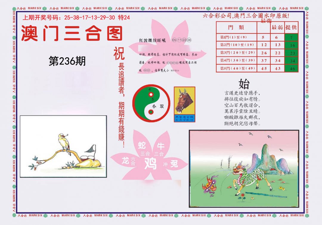 2024236期4-澳门三合