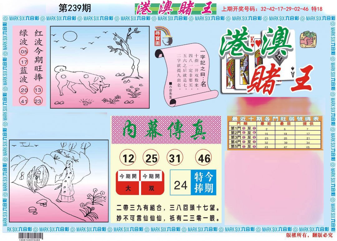 2024239期港澳赌王A
