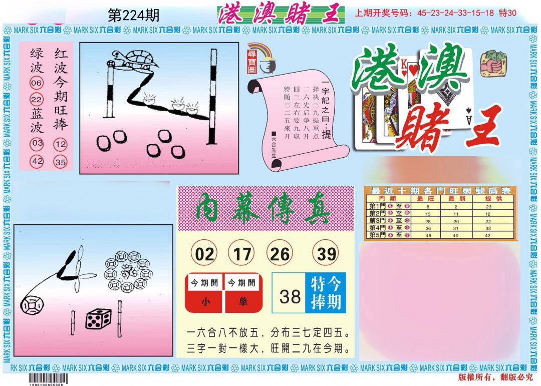 2024224期港澳赌王A