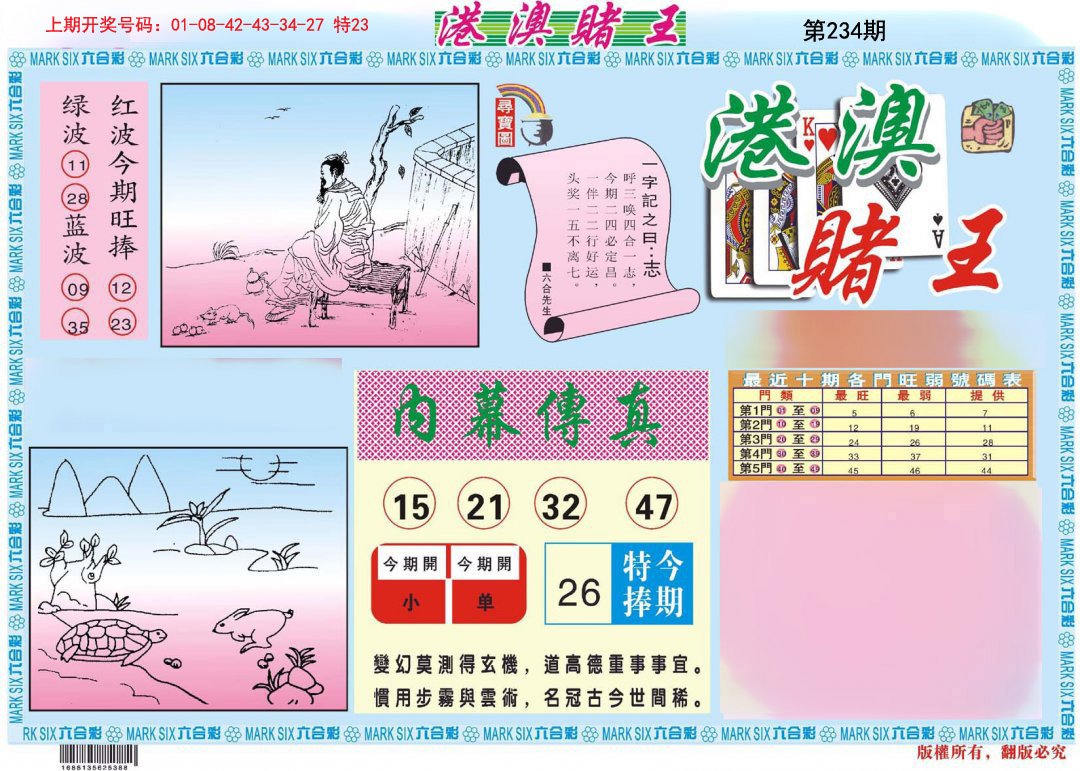 2024234期港澳赌王A