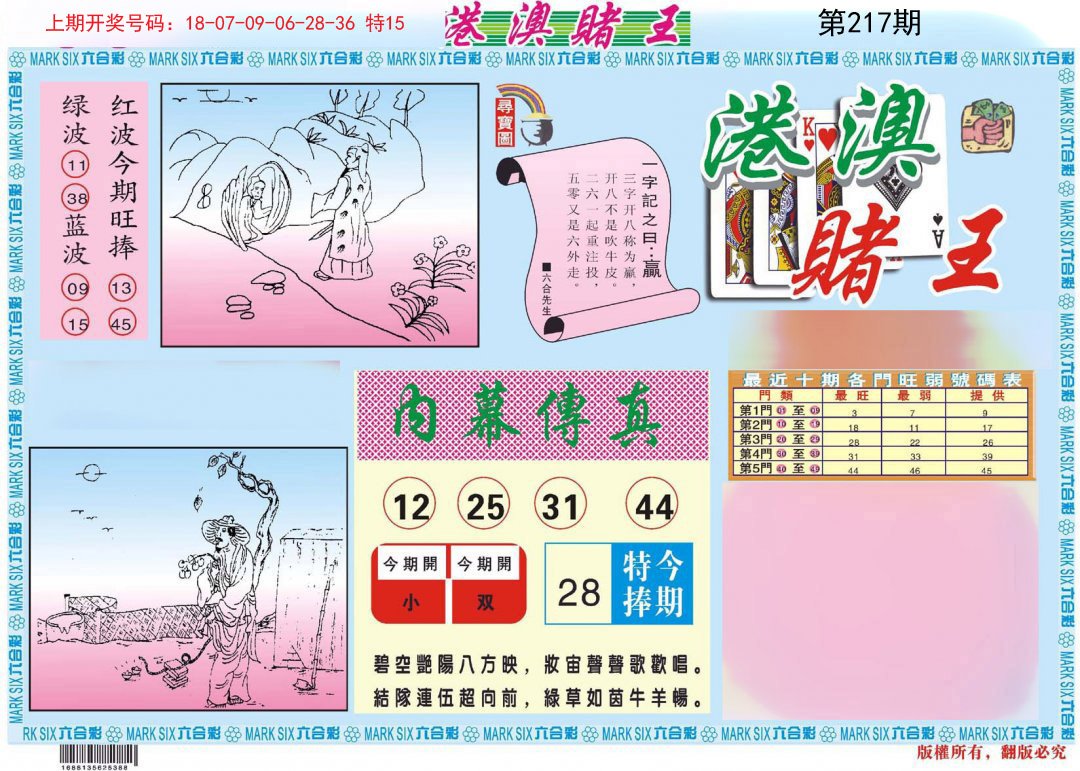 2024217期港澳赌王A