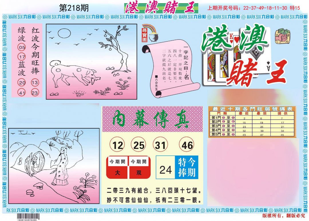 2024218期港澳赌王A