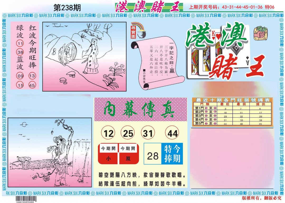 2024238期港澳赌王A