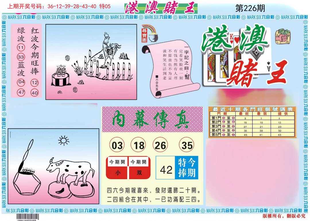 2024226期港澳赌王A