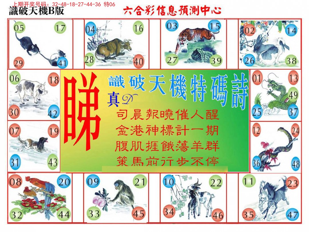 2024215期识破天机B版