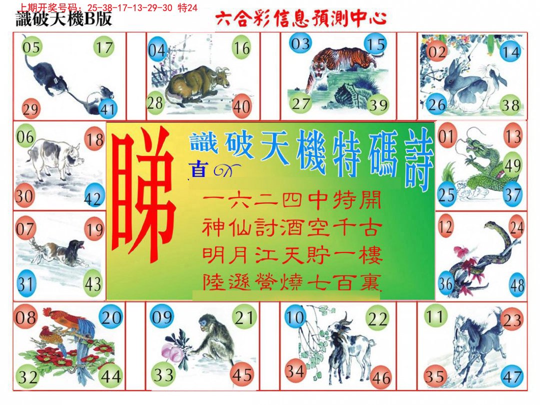 2024236期识破天机B版