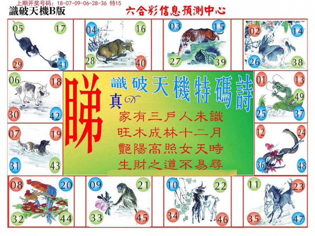 2024217期识破天机B版