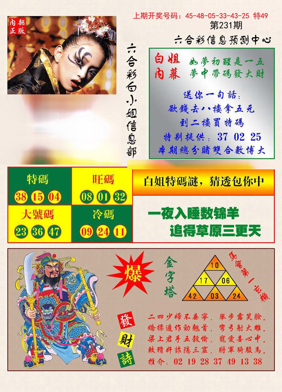 2024231期港彩内幕报