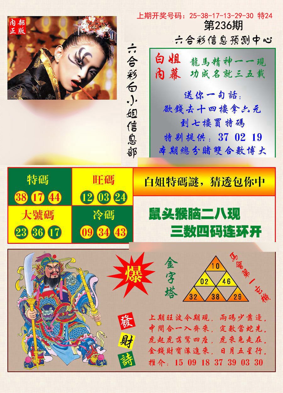 2024236期港彩内幕报