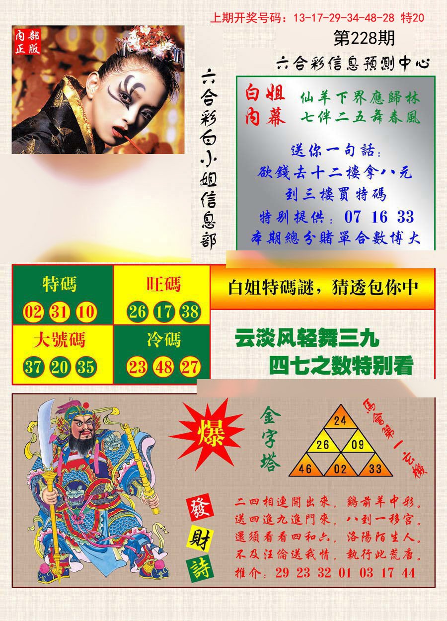 2024228期港彩内幕报