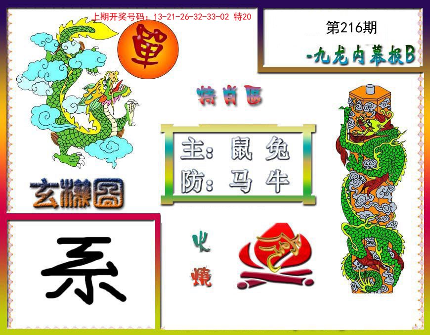 2024216期九龙内幕特肖图B