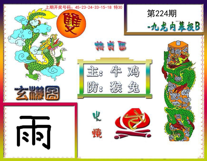 2024224期九龙内幕特肖图B