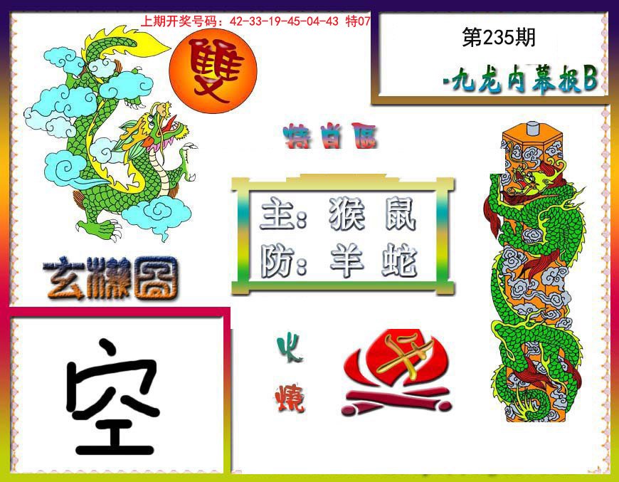 2024235期九龙内幕特肖图B