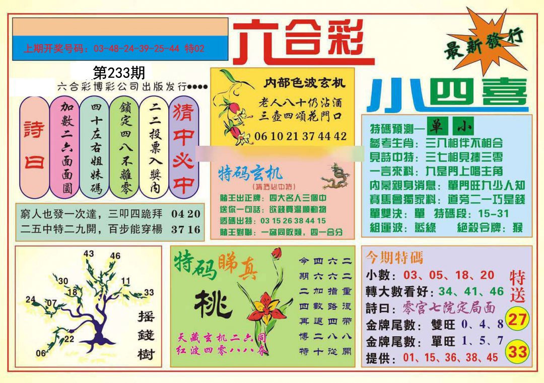 2024233期小四喜