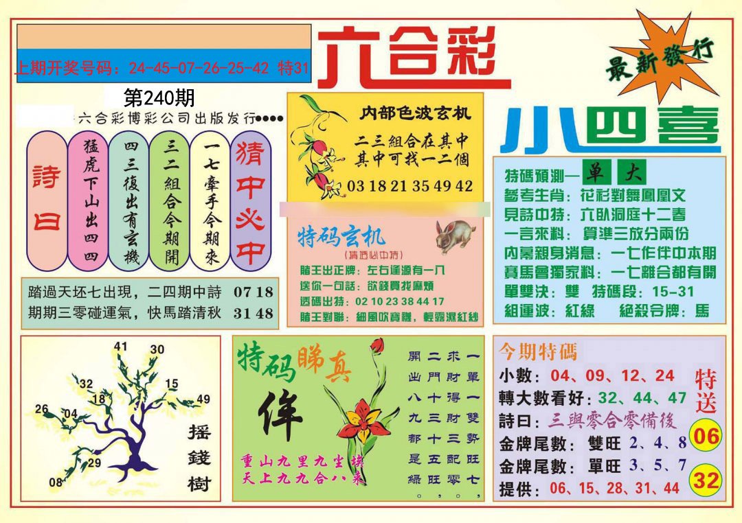2024240期小四喜