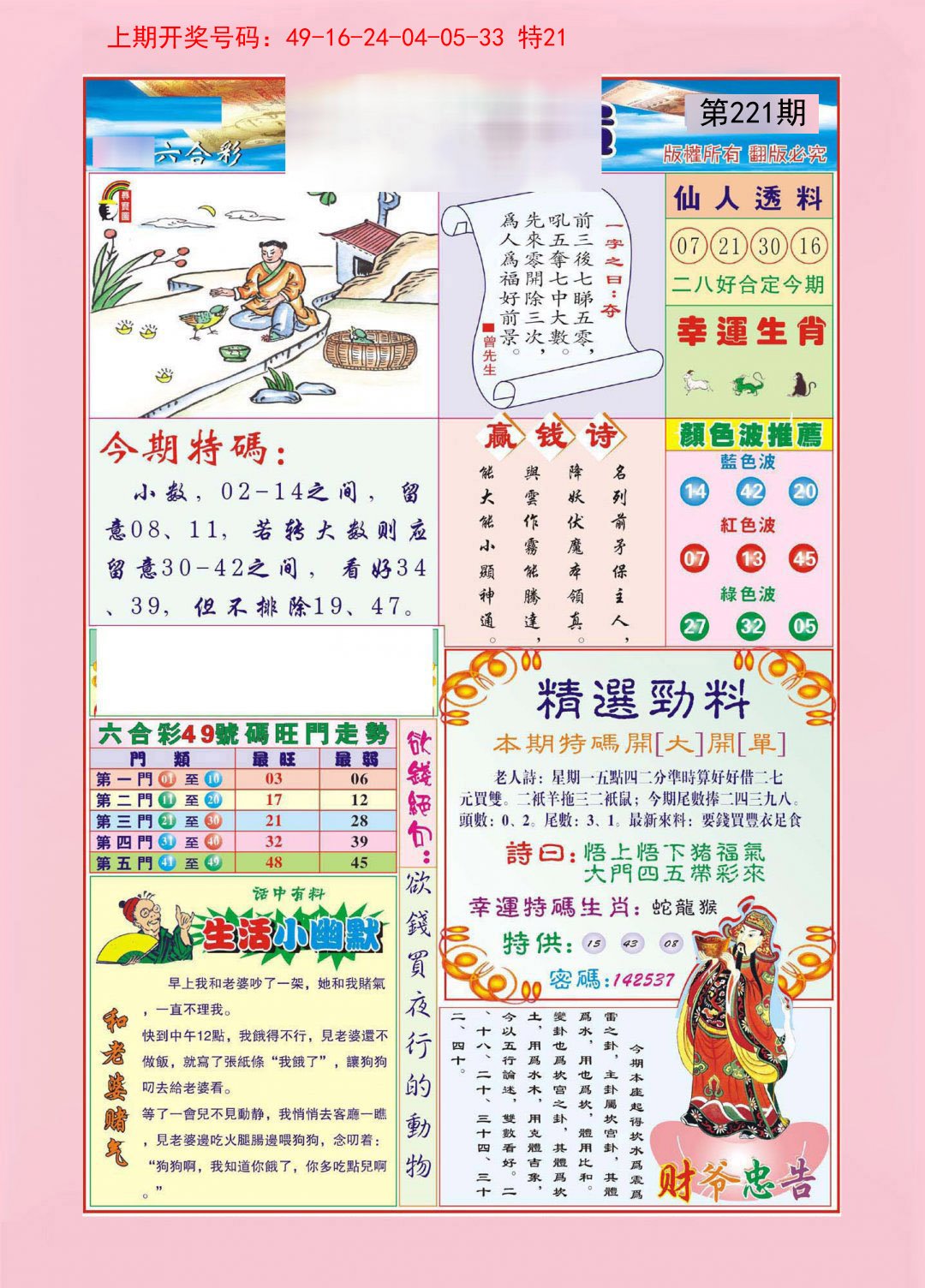 2024221期大富大贵