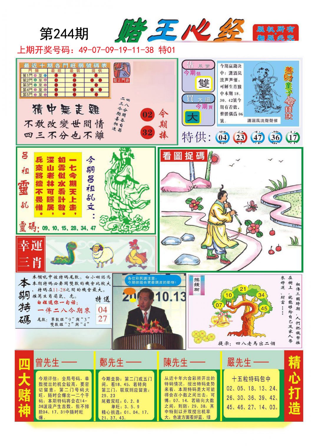 2024244期赌王心经