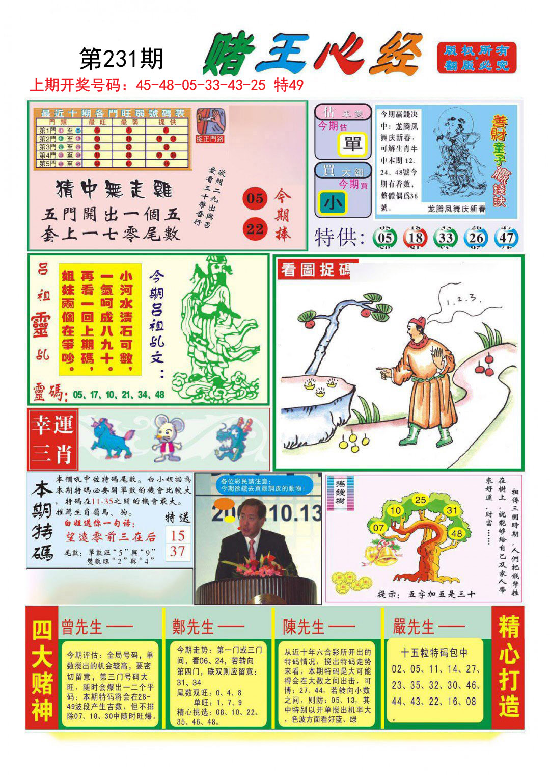 2024231期赌王心经