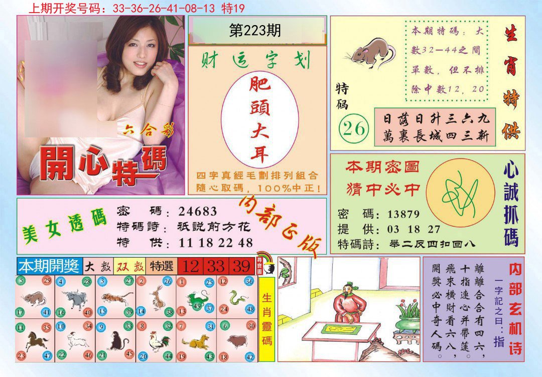 2024223期开心特码
