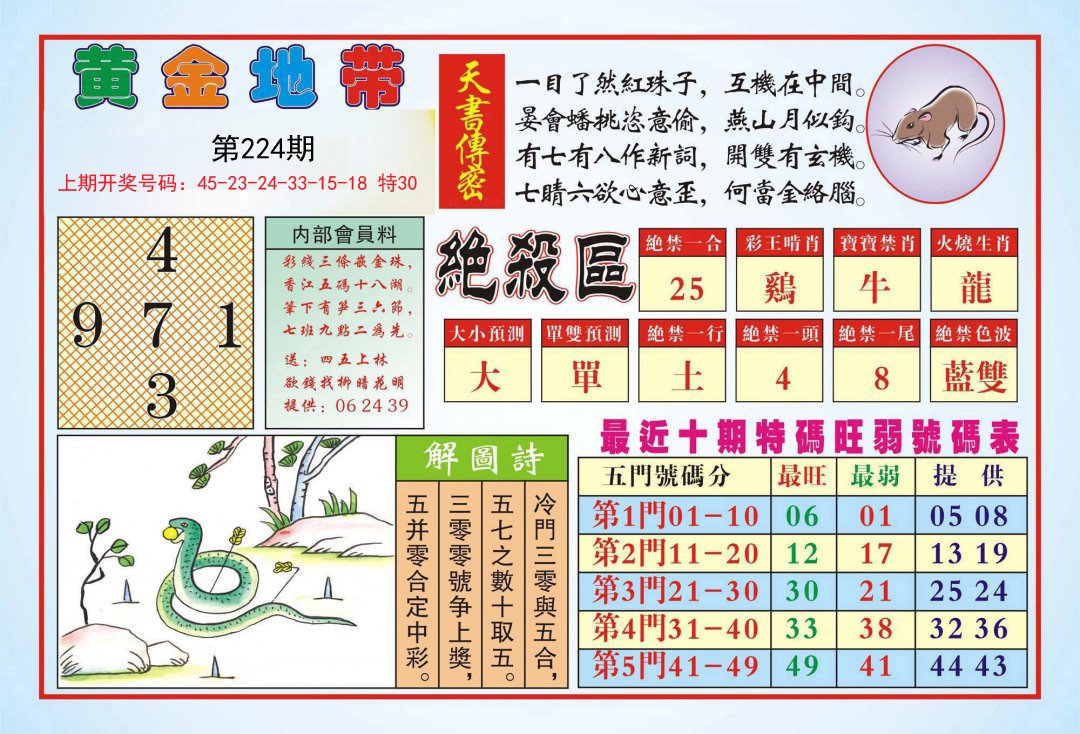 2024224期黄金地带