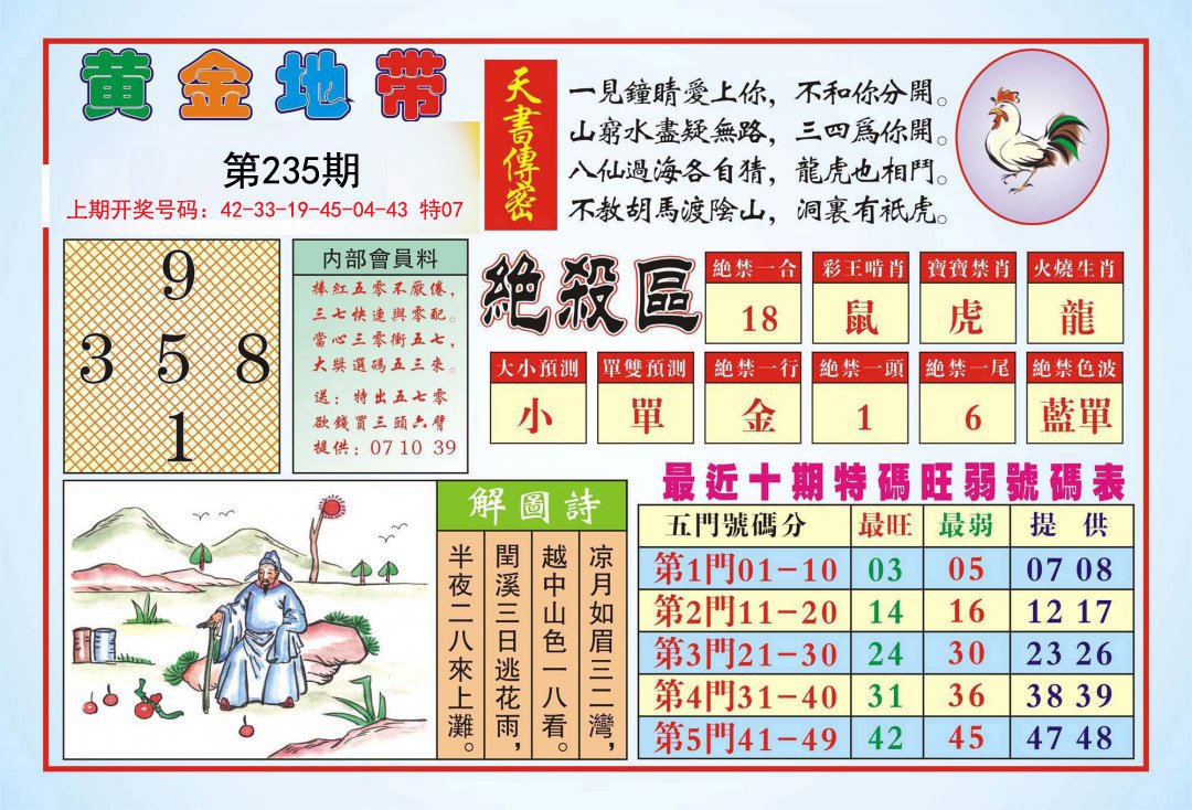 2024235期黄金地带