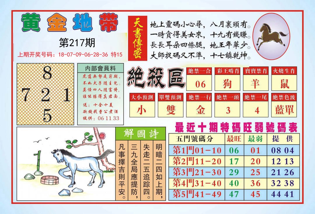2024217期黄金地带