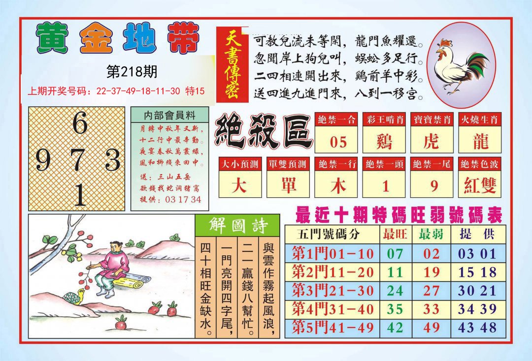 2024218期黄金地带