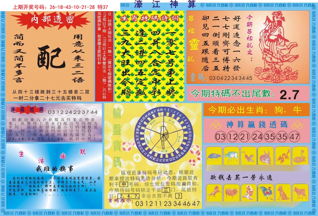 2024229期濠江神算B