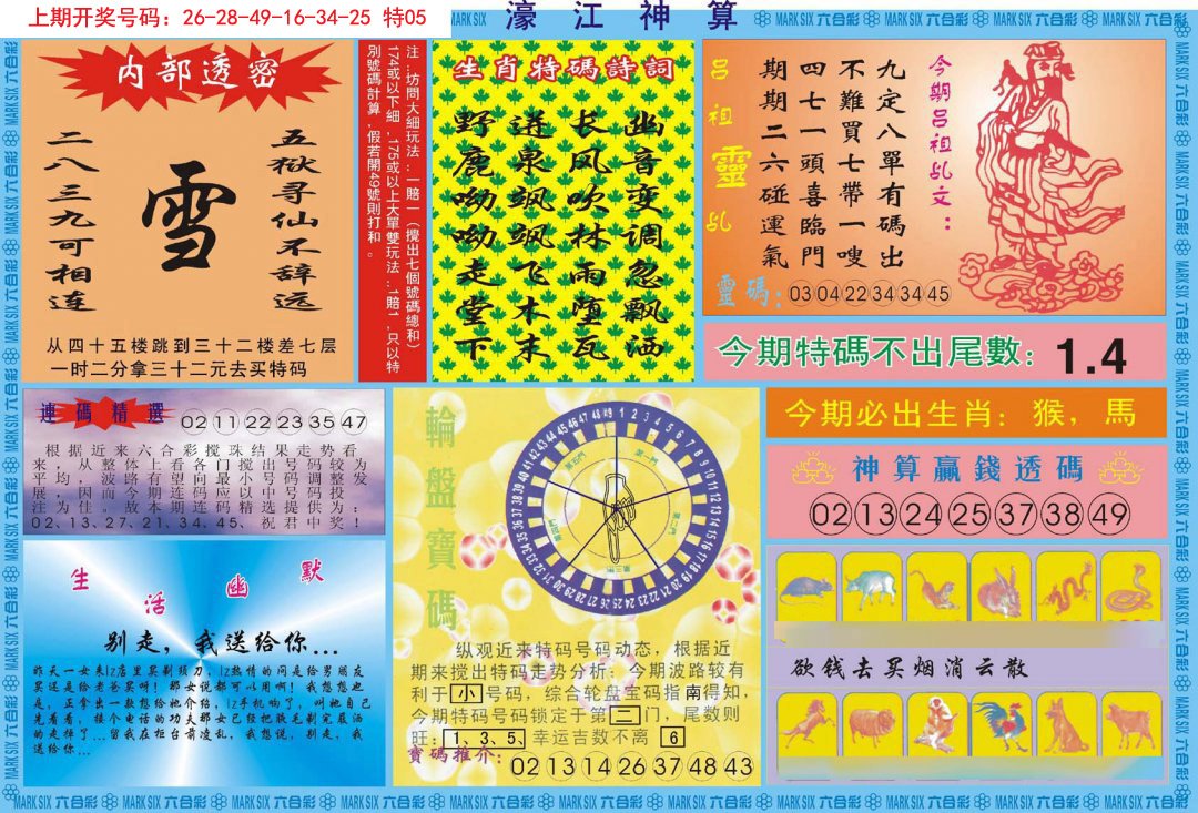 2024230期濠江神算B