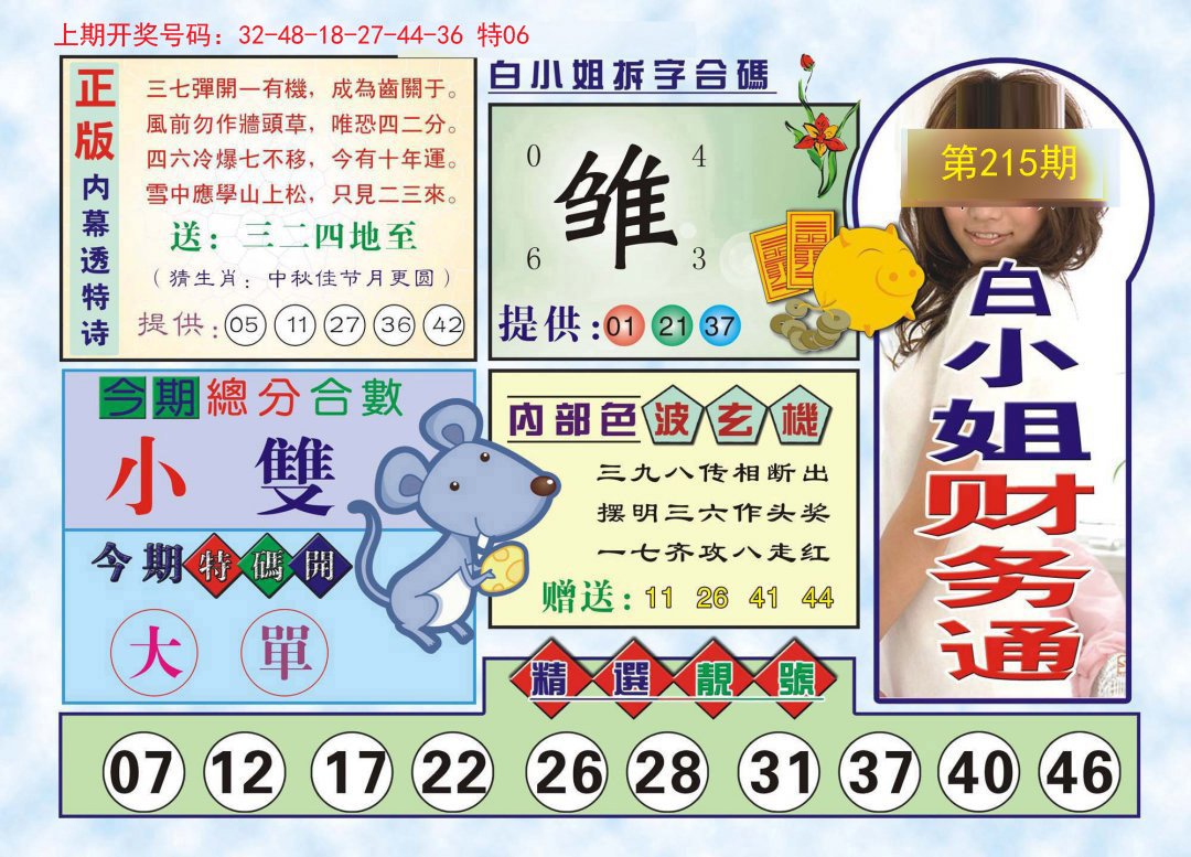 2024215期白小姐财务通