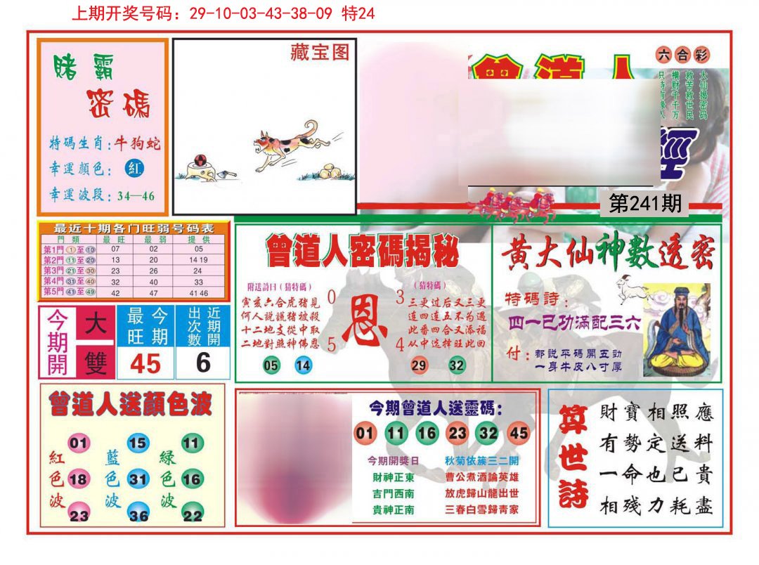2024241期赢钱一经