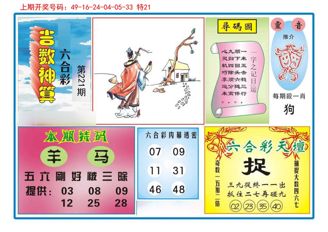 2024221期吉数神算