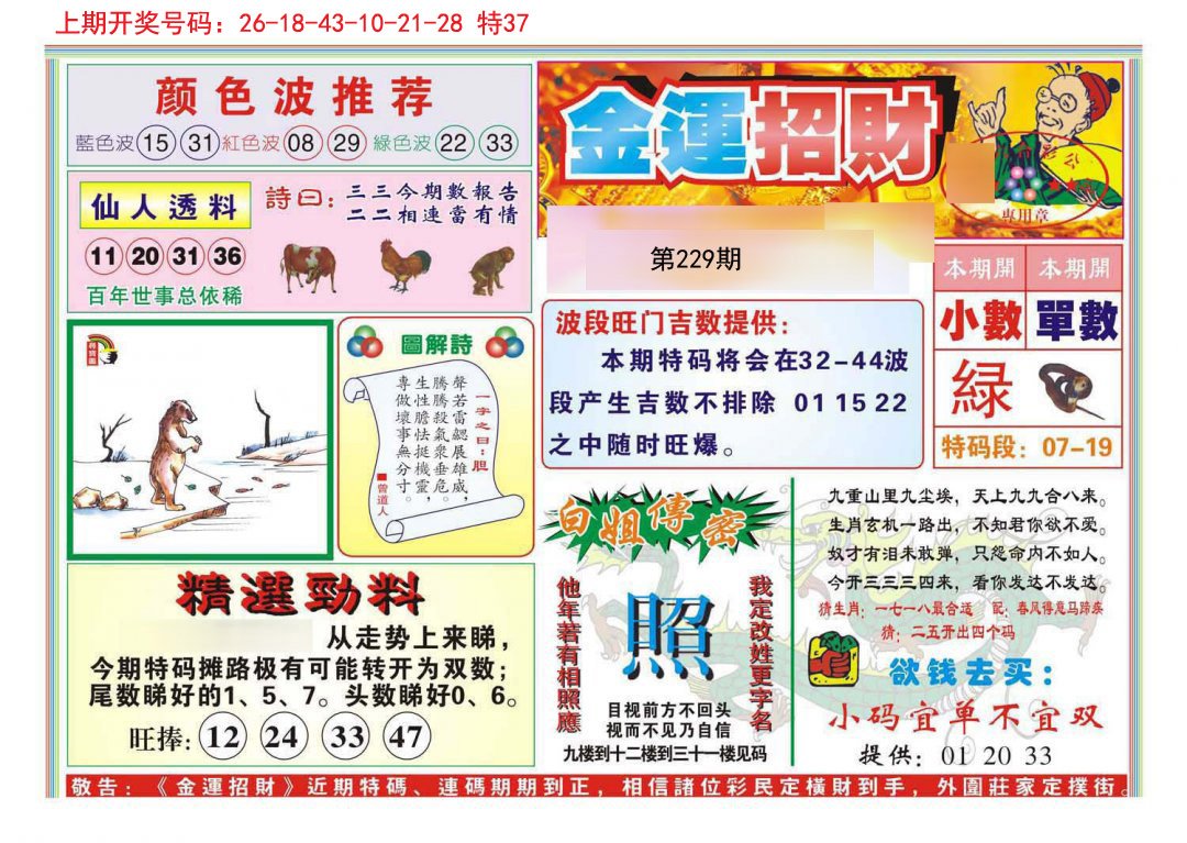 2024229期金运招财