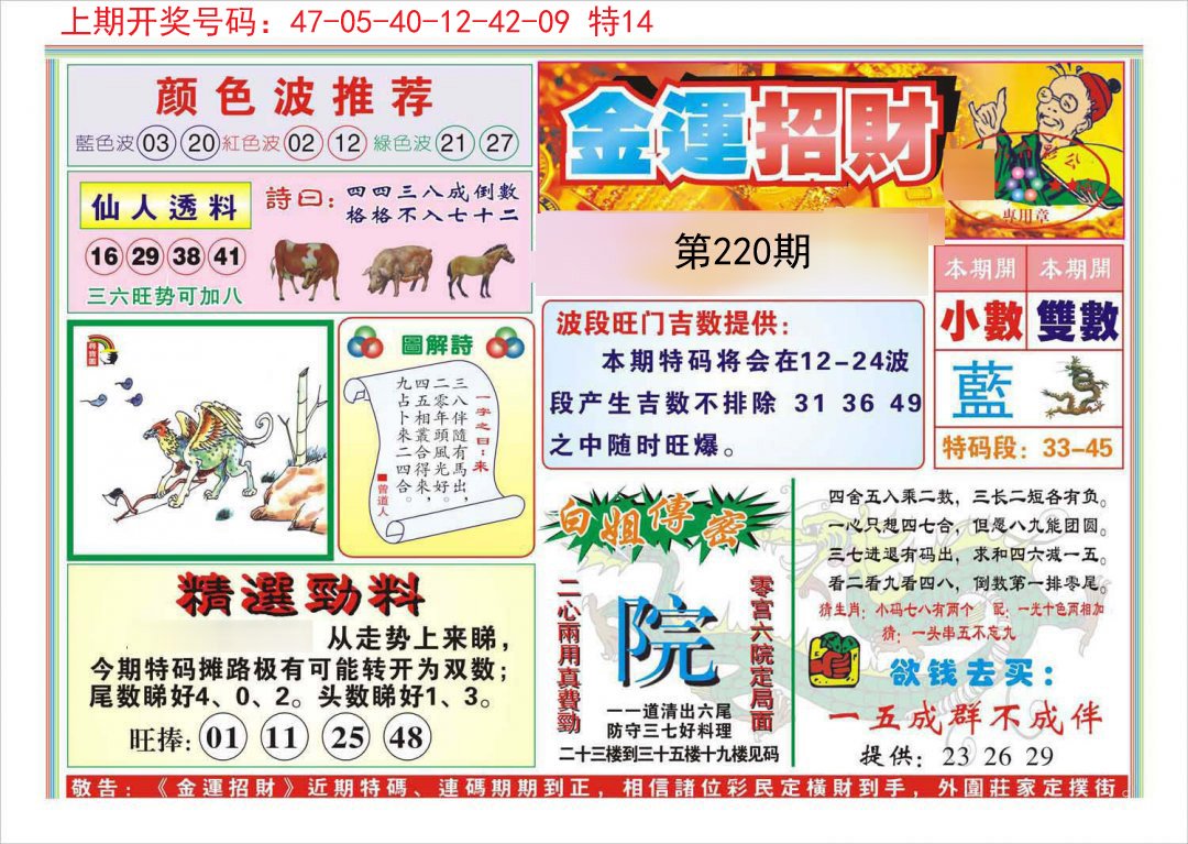 2024220期金运招财