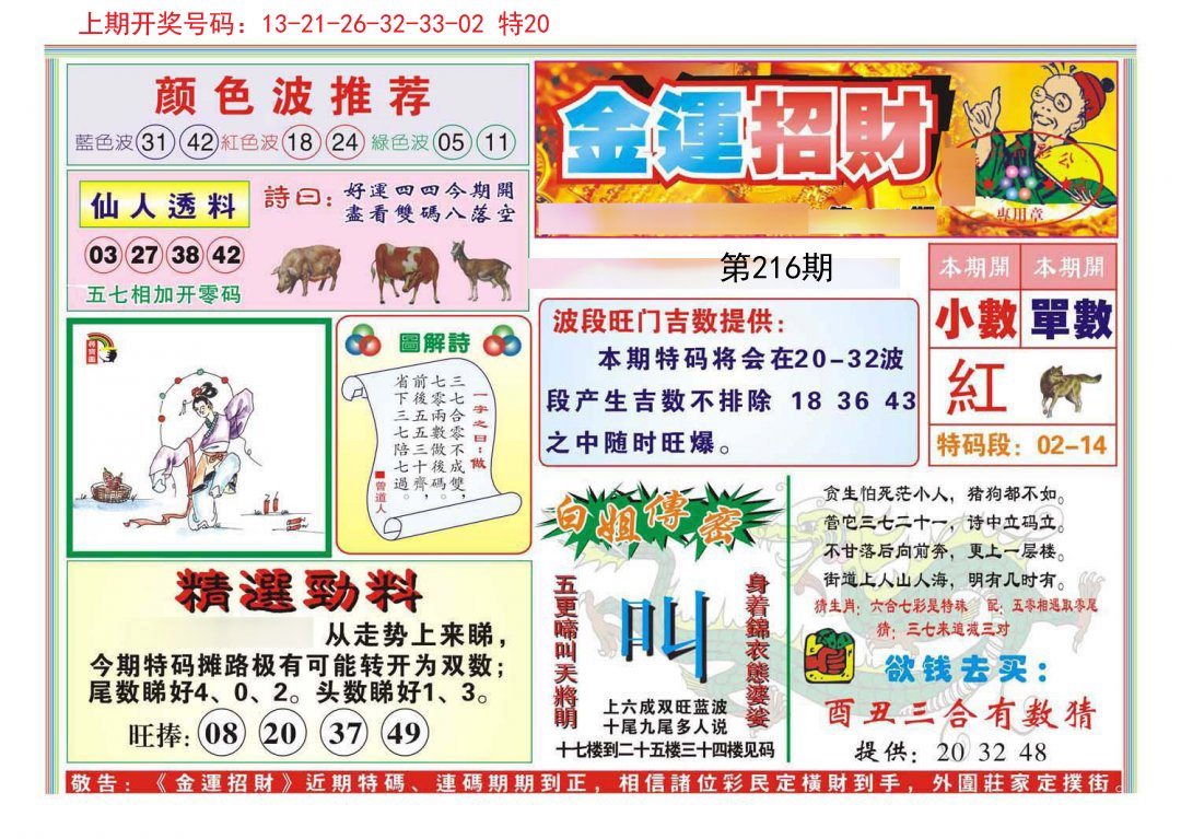 2024216期金运招财