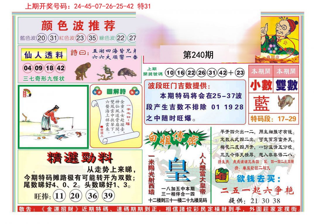 2024240期金运招财