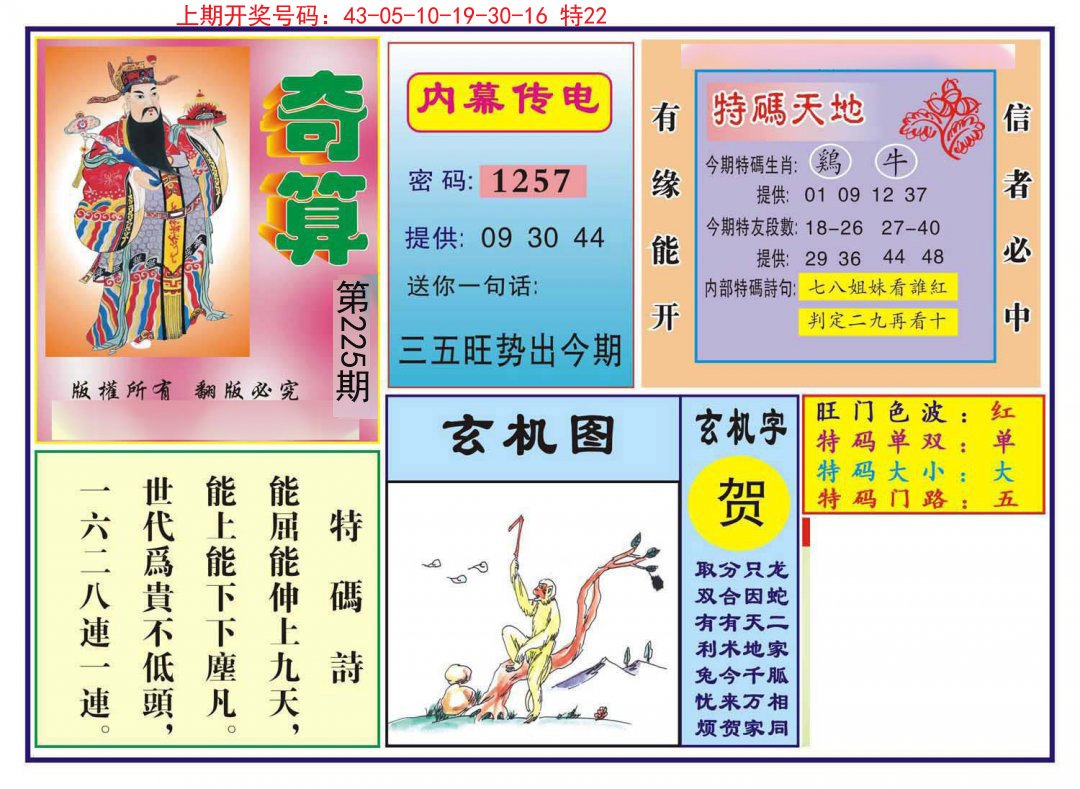 2024225期奇算