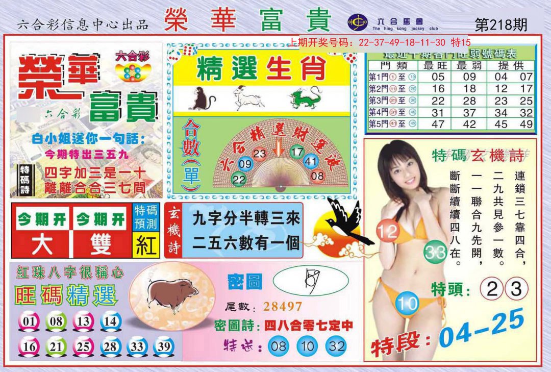 2024218期荣华富贵
