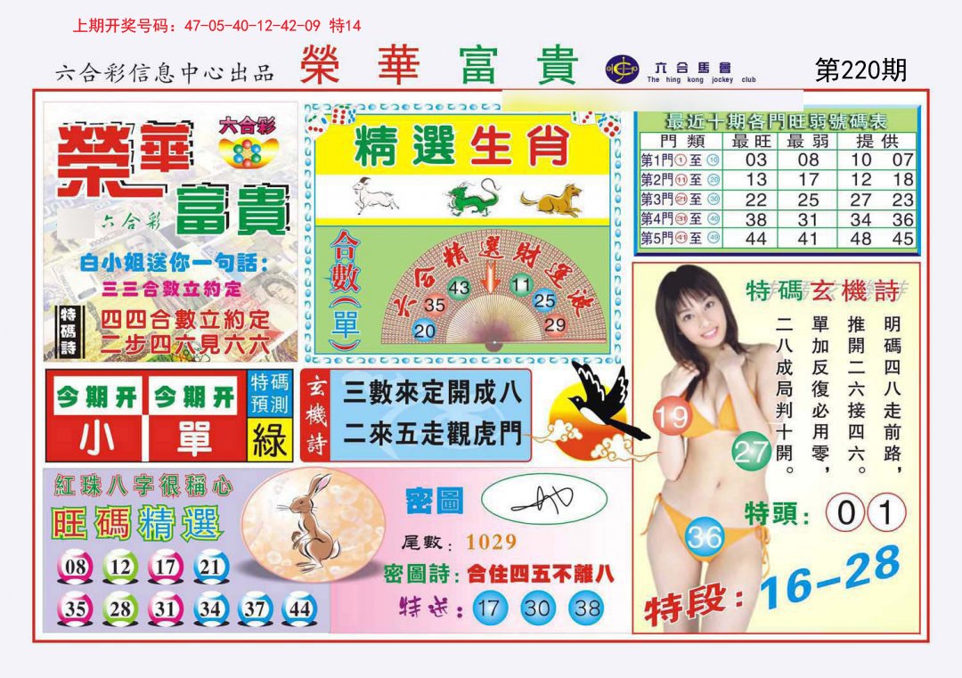 2024220期荣华富贵