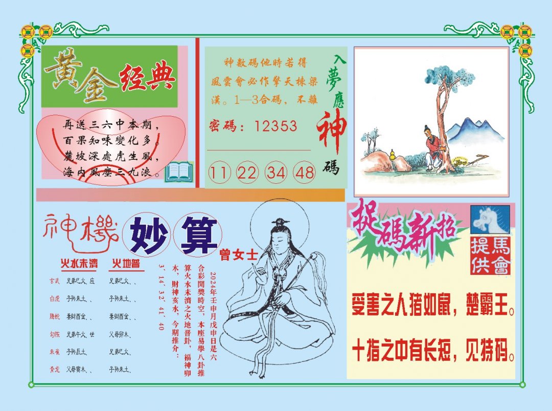2024225期老版曾女士B