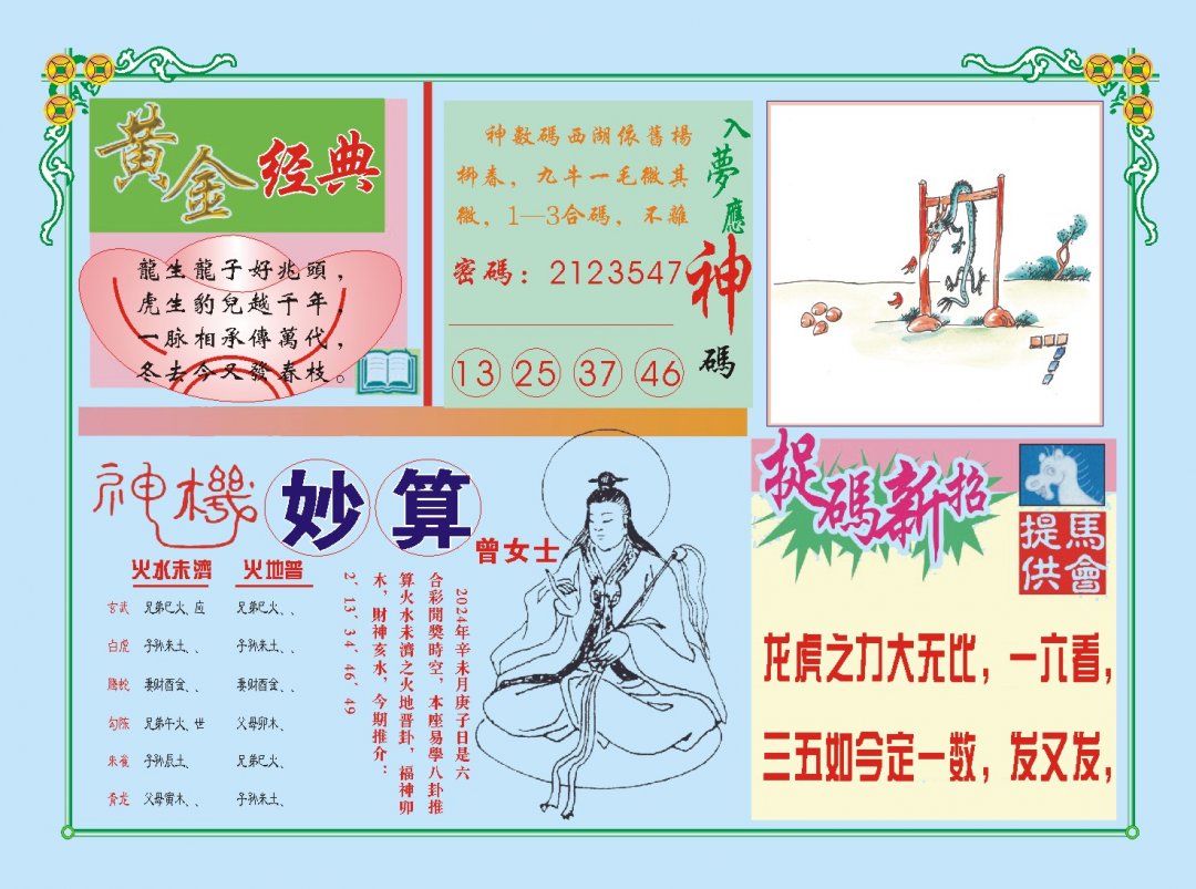 2024217期老版曾女士B