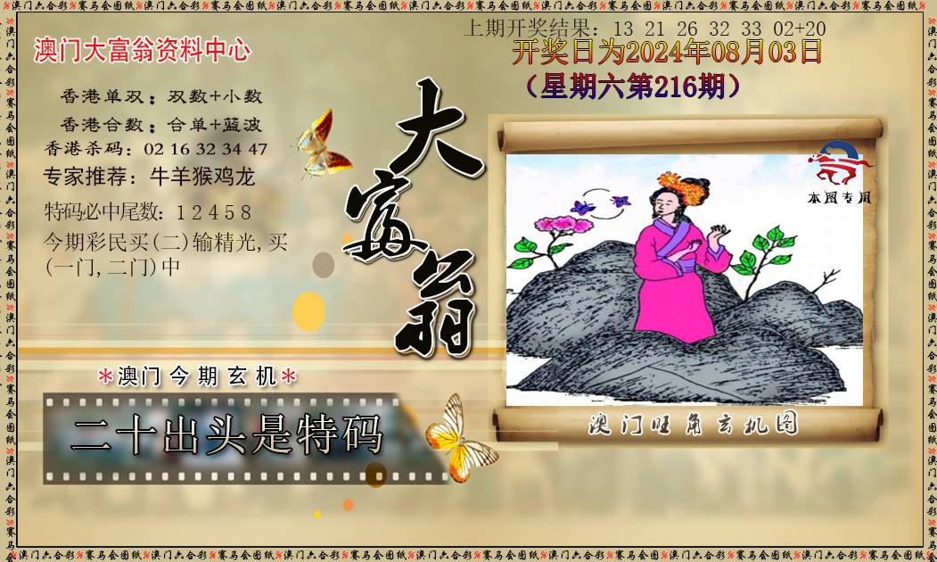 2024216期新大富翁