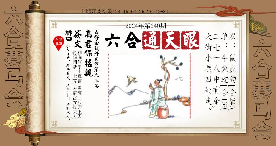 2024240期六合通天眼