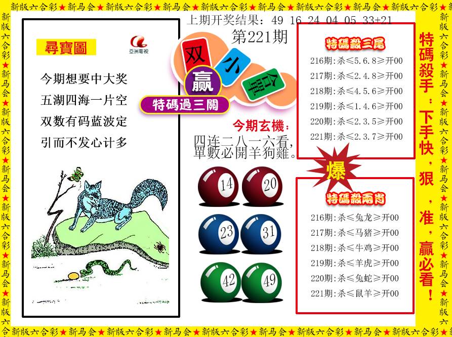 2024221期特码过三关