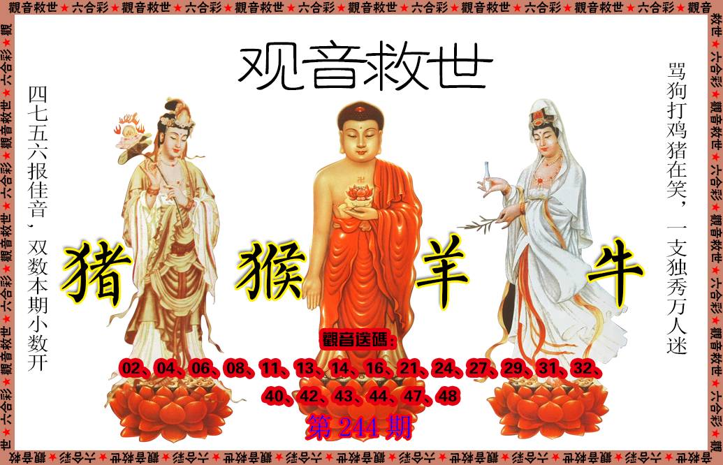 2024244期观音救世