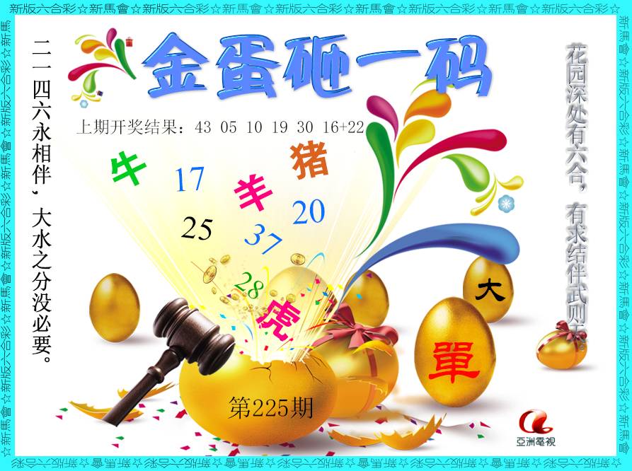 2024225期金蛋砸一码