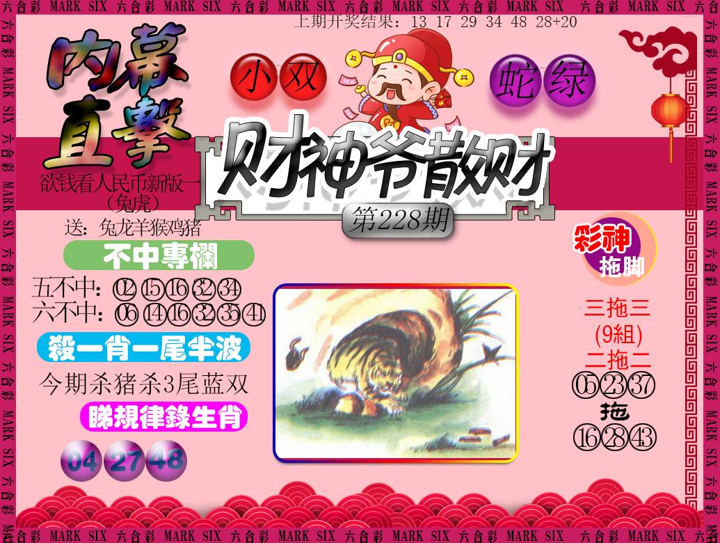 2024228期财神爷散财