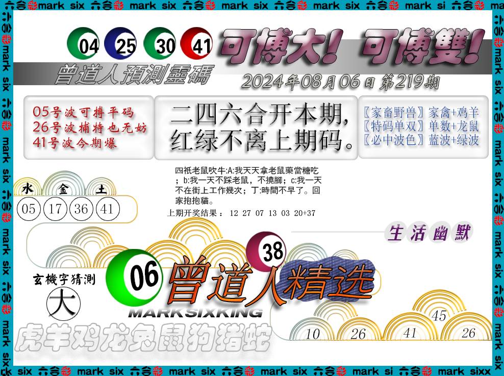 2024219期曾道人精选
