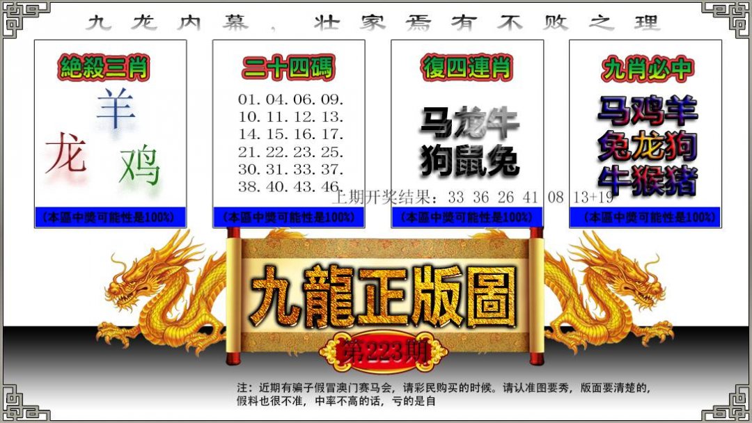 2024223期九龙正版图
